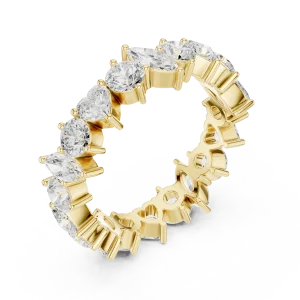 Infinite Radiance Multi-Shape Diamond Eternity Band