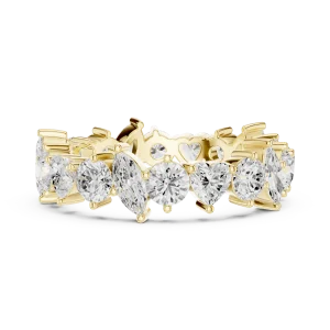 Infinite Radiance Multi-Shape Diamond Eternity Band - Image 4