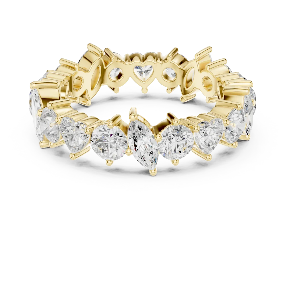 Infinite Radiance Multi-Shape Diamond Eternity Band - Image 2
