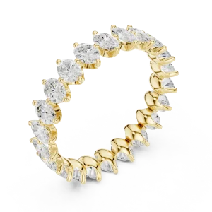 Infinite Oval Brilliant-Cut Eternity Band
