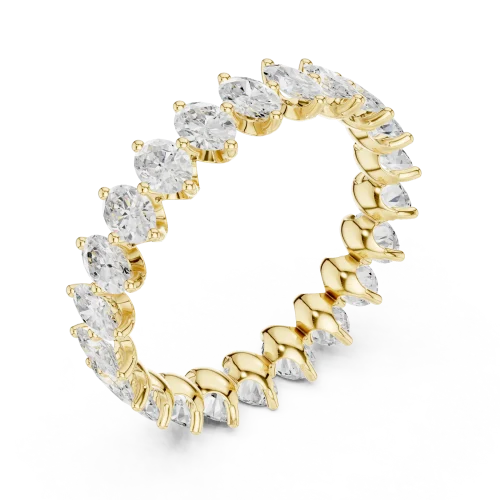 Infinite Oval Brilliant-Cut Eternity Band