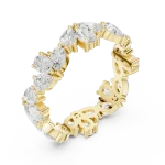 Ethereal Pear Cut Cluster Eternity Band
