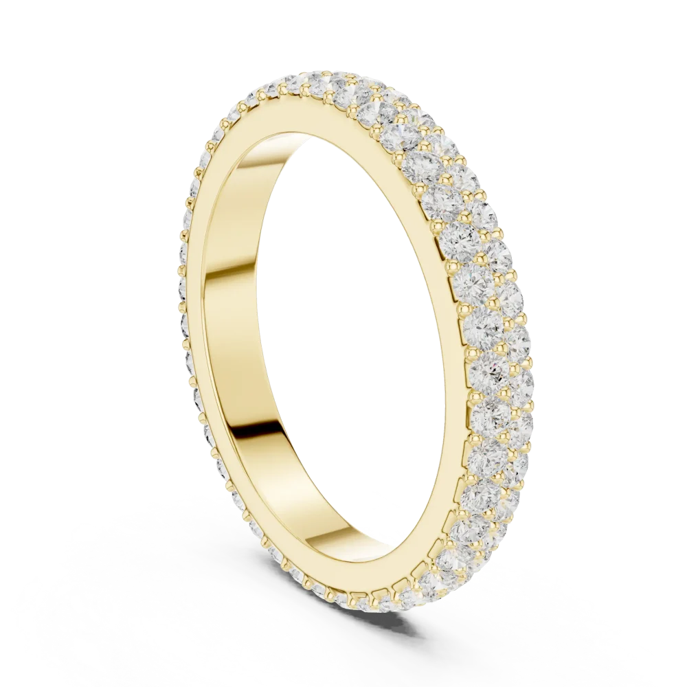 Infinite Pavé Round Brilliant-Cut Eternity Band - Image 3