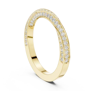 Infinite Pavé Round Brilliant Linear Band - Image 3