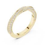Infinite Pavé Round Brilliant Linear Band