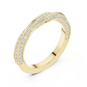 Infinite Pavé Round Brilliant Linear Band