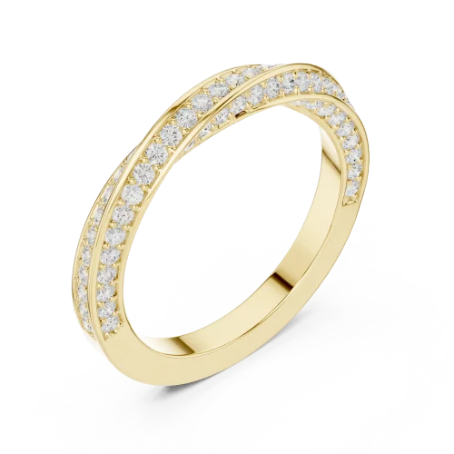 Infinite Pavé Round Brilliant Linear Band