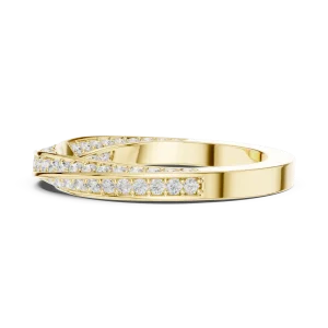 Infinite Pavé Round Brilliant Linear Band - Image 4