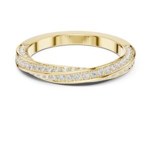 Infinite Pavé Round Brilliant Linear Band - Image 2