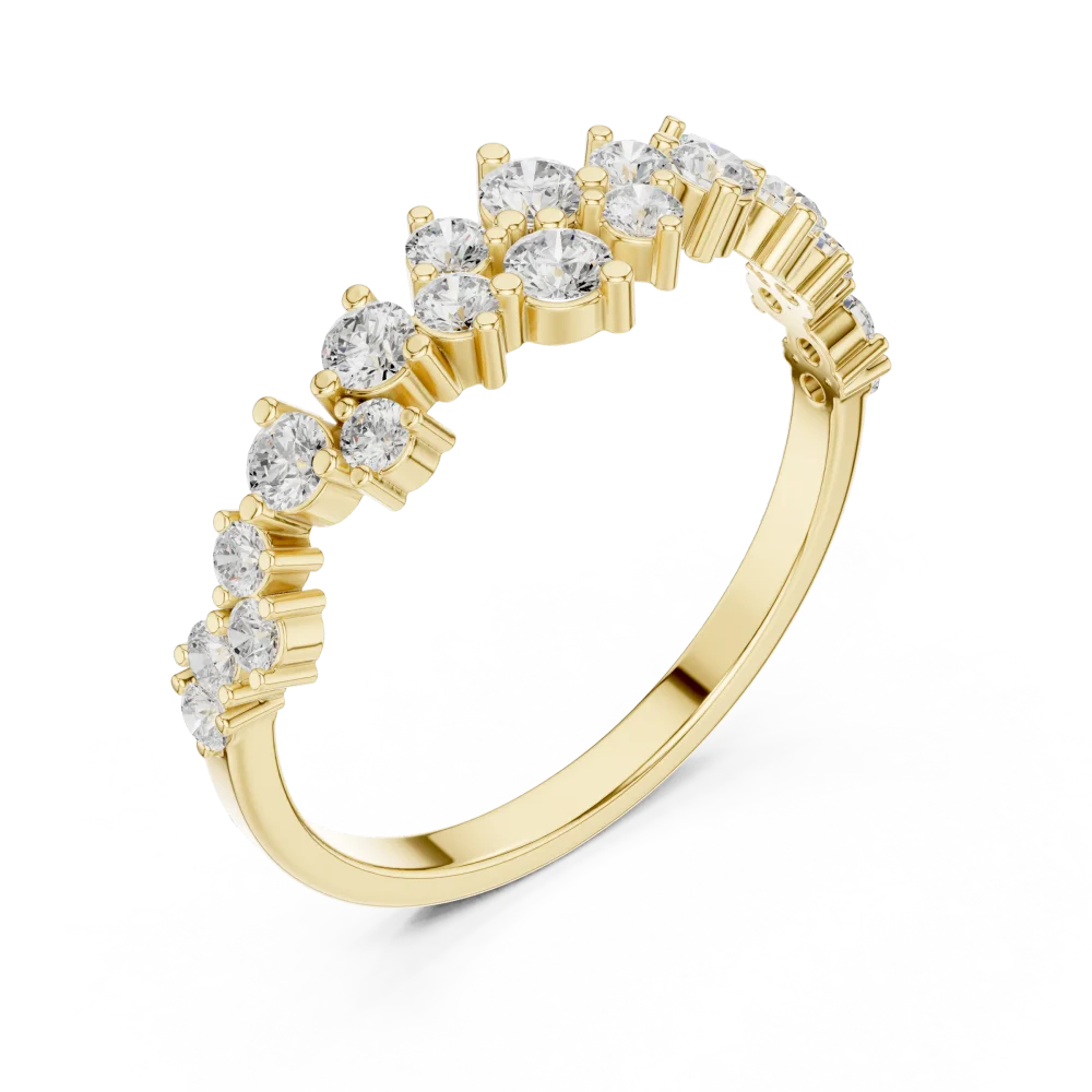 Adorn your hand with the Ethereal Cluster Band. Featuring brilliant DIAMEUR lab-grown diamonds, this modern classic offers timeless sparkle. Shop now.