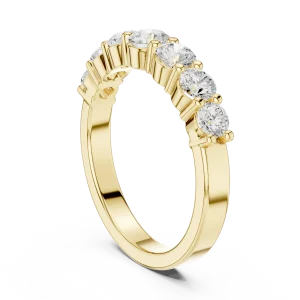 Luminary Round Brilliant Multi-Stone Linear Band - Image 3
