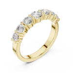 Luminary Round Brilliant Multi-Stone Linear Band