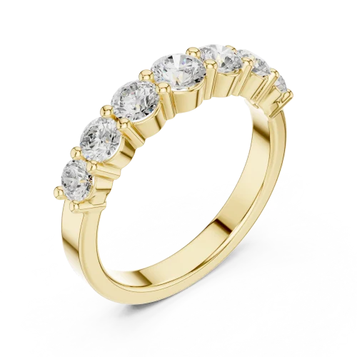 Luminary Round Brilliant Multi-Stone Linear Band