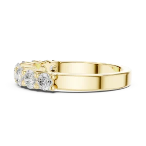 Luminary Round Brilliant Multi-Stone Linear Band - Image 4