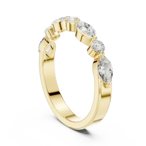 Luminary Marquise and Round Brilliant Alternating Band - Image 3