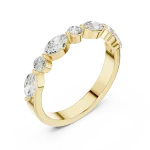 Luminary Marquise and Round Brilliant Alternating Band