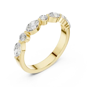 Luminary Marquise and Round Brilliant Alternating Band