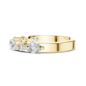 Luminary Marquise and Round Brilliant Alternating Band - Image 4