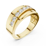 Linear Brilliant Round Channel Set Band