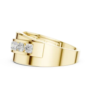 Linear Brilliant Round Channel Set Band - Image 4
