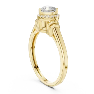 Ethereal Heart Radiant Halo Cluster Ring - Image 3