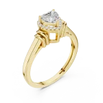 Ethereal Heart Radiant Halo Cluster Ring