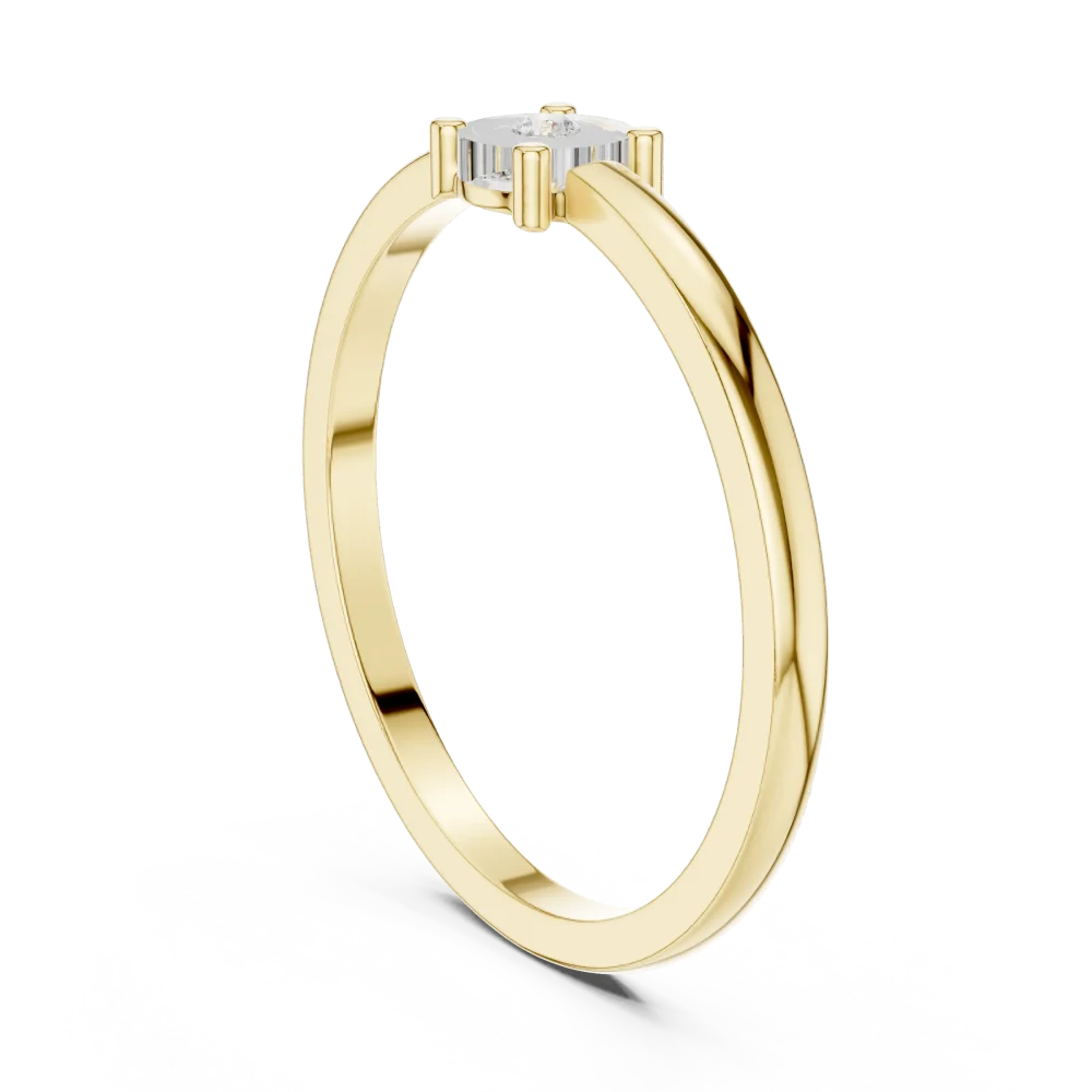 Essence Round Brilliant Minimalist Band Ring - Image 3