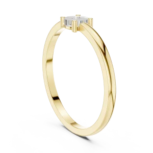 Essence Round Brilliant Minimalist Band Ring - Image 3