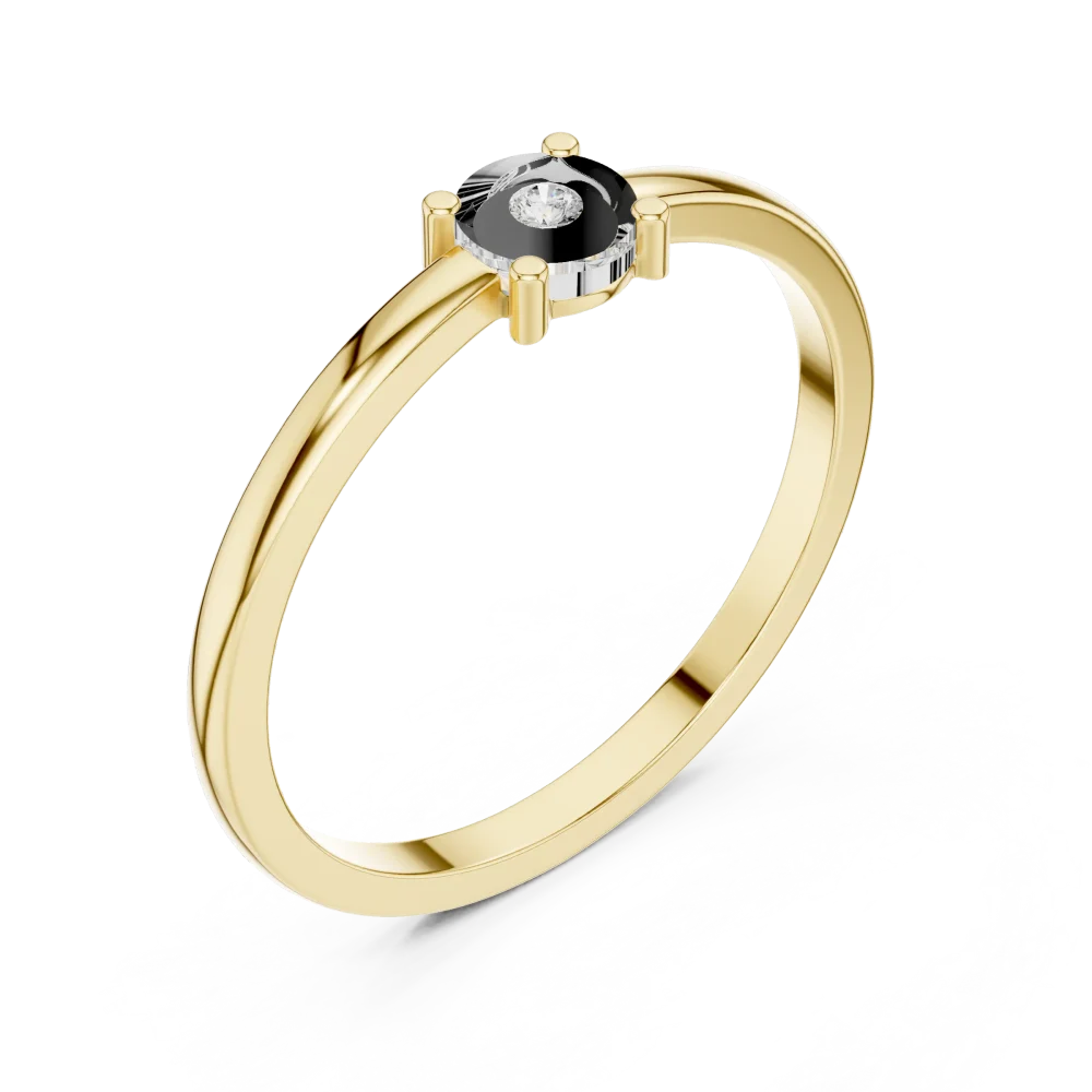 Elevate your collection with this minimalist band featuring a brilliant-cut DIAMEUR diamond. A timeless piece of sustainable luxury. Shop now.