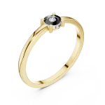 Essence Round Brilliant Minimalist Band Ring