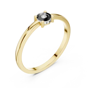 Essence Round Brilliant Minimalist Band Ring