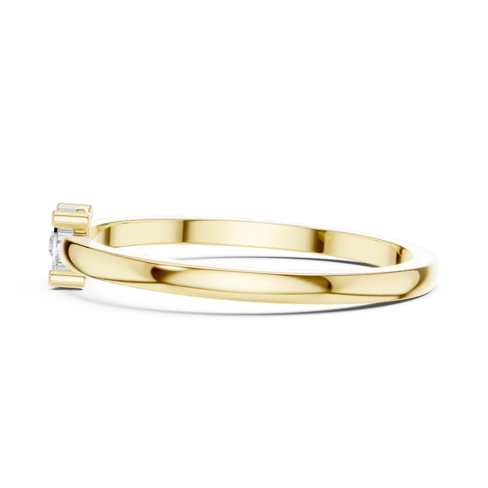 Essence Round Brilliant Minimalist Band Ring - Image 4