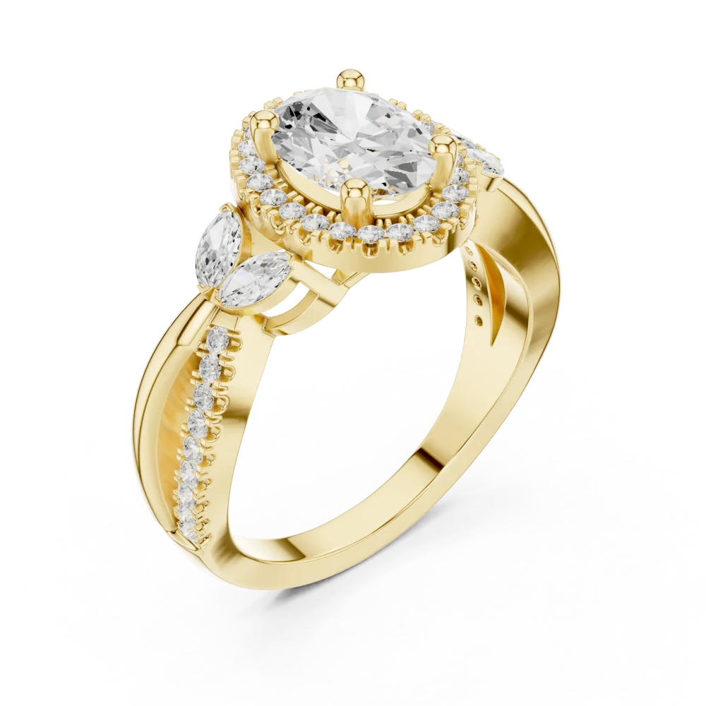 Experience the ethereal brilliance of our Luminary Oval Solitaire. A perfect lab-grown DIAMEUR diamond ring for your modern love story. Shop today.