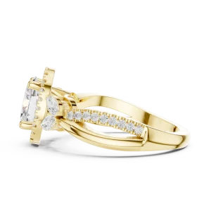 Luminary Oval Solitaire Halo Engagement Ring - Image 4