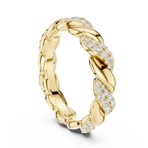 Infinite Radiance Twisted Pavé Band - Image 3