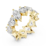 Ethereal Marquise and Heart Solitaire Eternity Band