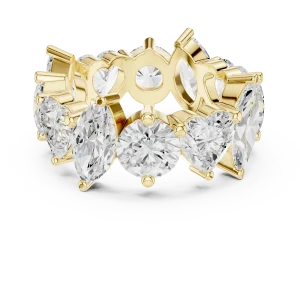 Ethereal Marquise and Heart Solitaire Eternity Band - Image 2
