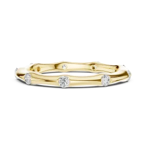Linear Round Brilliant Bezel-Set Eternity Band - Image 4