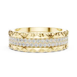 Luminous Pavé Round Brilliant Linear Band - Image 4