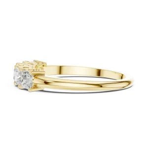 Linear Princess Cut Five-Stone Diamond Band - Image 4