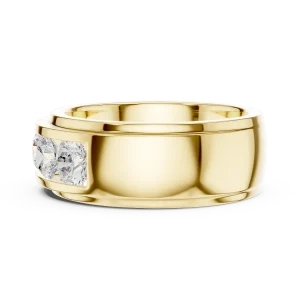 Linear Round Brilliant Five-Stone Channel Set Band - Image 4