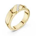 Linear Essence Round Brilliant Channel-Set Band