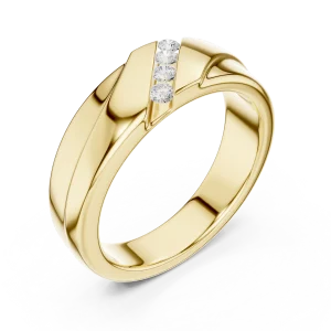 Linear Essence Round Brilliant Channel-Set Band