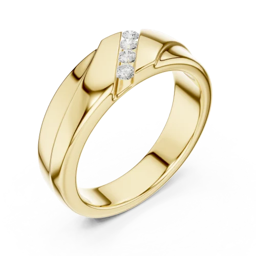 Linear Essence Round Brilliant Channel-Set Band