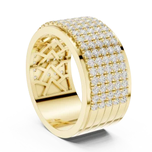 Infinite Pavé Multi-Row Round Brilliant Eternity Band - Image 3