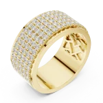 Infinite Pavé Multi-Row Round Brilliant Eternity Band