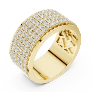 Infinite Pavé Multi-Row Round Brilliant Eternity Band