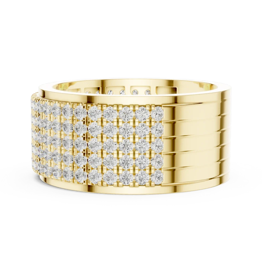 Infinite Pavé Multi-Row Round Brilliant Eternity Band - Image 4