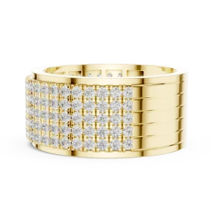 Infinite Pavé Multi-Row Round Brilliant Eternity Band - Image 4