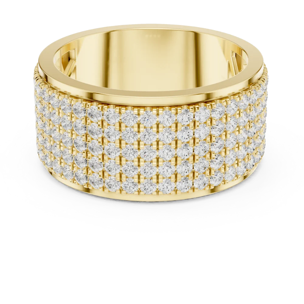 Infinite Pavé Multi-Row Round Brilliant Eternity Band - Image 2